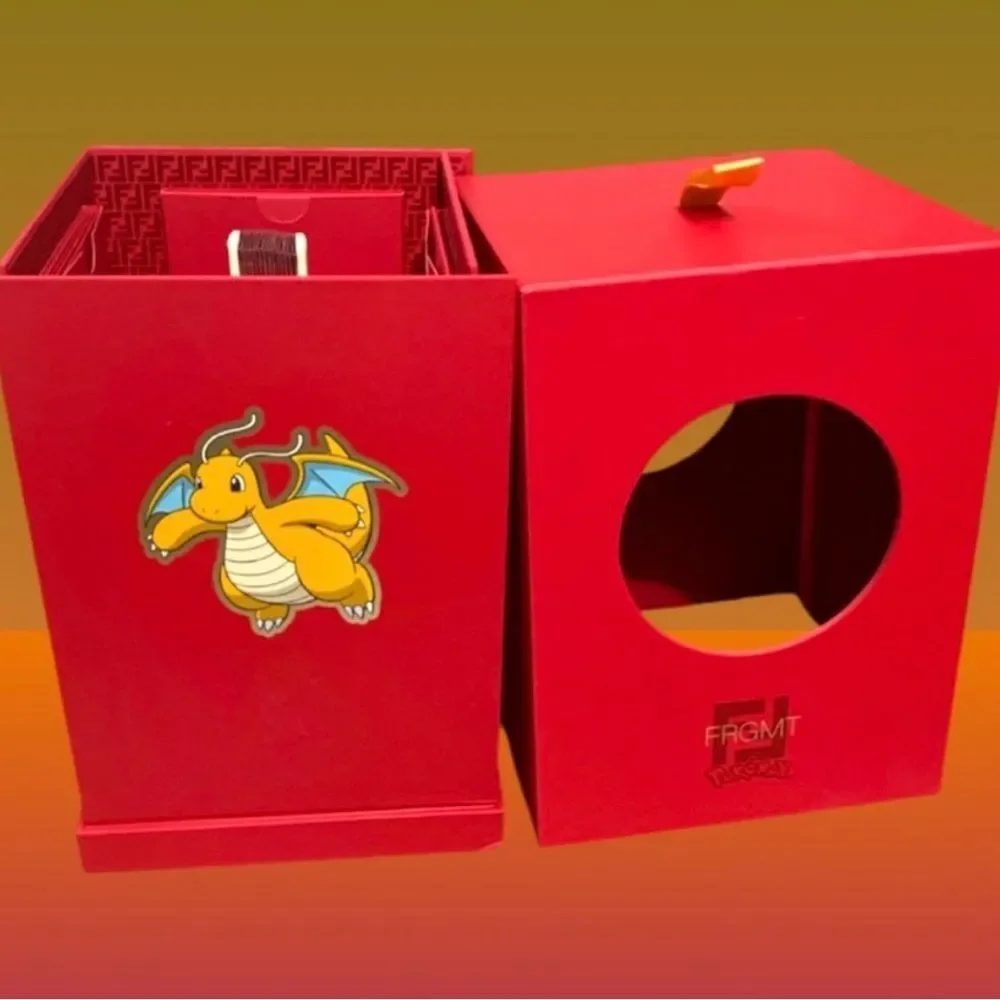 Fendi Red Dragon Motif Luxury Box Complete